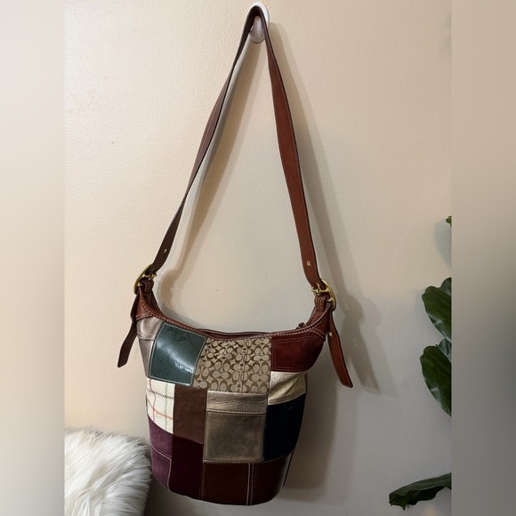 Vintage Coach Bleecker Holiday Patchwork Duffle bag#11356 - Picture 5 of 16